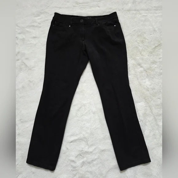 White House Black Market Women Slim Leg Black Pants - Picture 2 of 12